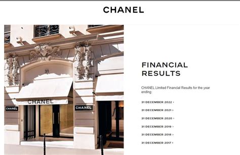 chanel rapport annuel|chanel financial results.